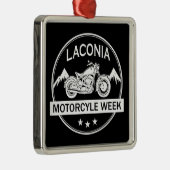 Laconia Motorcycle Week Motorbike Metalen Ornament (Rechts)