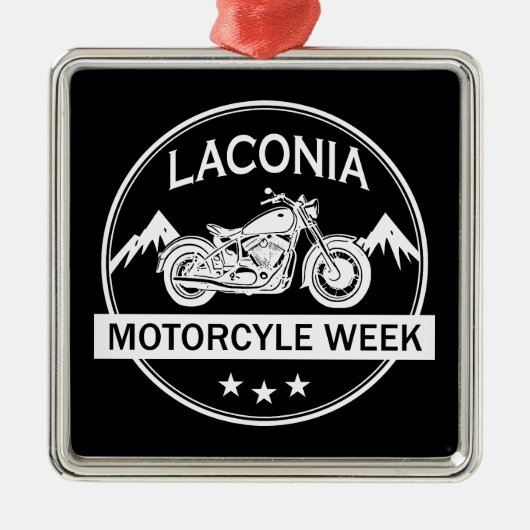 Laconia Motorcycle Week Motorbike Metalen Ornament (Voorkant)