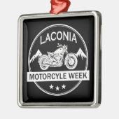 Laconia Motorcycle Week Motorbike Metalen Ornament (Links)