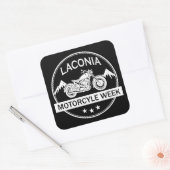 Laconia Motorcycle Week Motorbike Vierkante Sticker (Envelop)