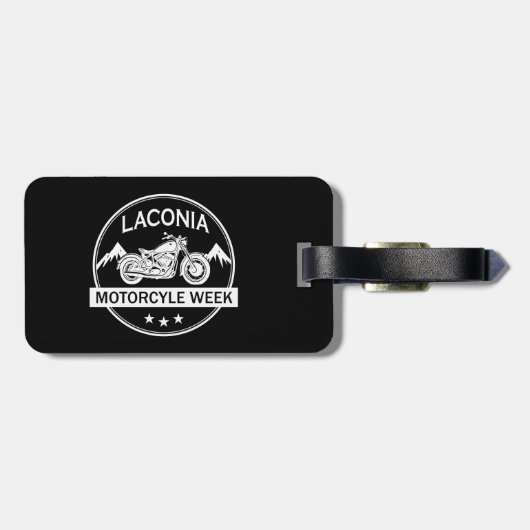 Laconia Motorcycle Week Motorfiets Bagagelabel (Achterkant horizontaal)