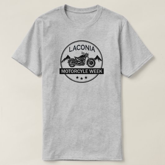Laconia Motorcycle Week Motorfiets T-shirt (Design voorkant)