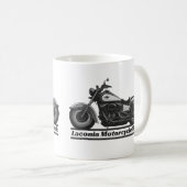 Laconia Motorcycle Week Zwart-wit Biker Cool Koffiemok (Voorkant rechts)