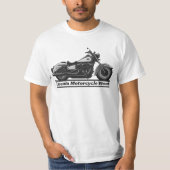 Laconia Motorcycle Week Zwart-wit Biker Cool T-shirt (Voorkant)