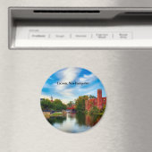 Laconia, New Hampshire, schilderachtig landschap Magneet (Insitu (Vaatwasser))