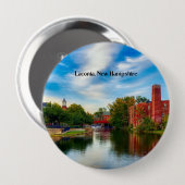 Laconia, New Hampshire, schilderachtig landschap Ronde Button 4,0 Cm (Voorkant /achterkant)