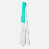 Laconic Turquoise Blue Green Abstract Art Stropdas (Voorkant)