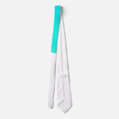 Laconic Turquoise Blue Green Abstract Art Stropdas (Achterkant)