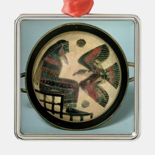 Laconische beker met afbeelding van Zeus en de ade Metalen Ornament (Voorkant)