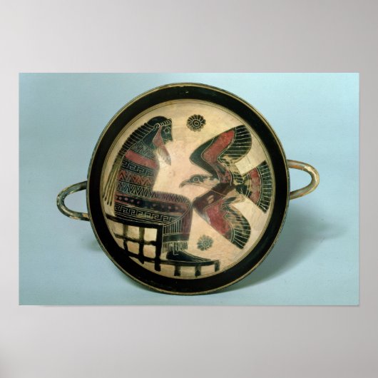 Laconische beker met afbeelding van Zeus en de ade Poster (Voorkant)