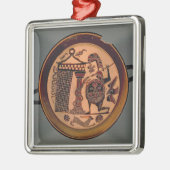 Laconische zwarte-figuurbeker die een krijgsaanval metalen ornament (Links)