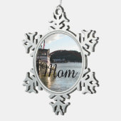 LaConner Tugboat Tin Sneeuwvlok Ornament (Rechts)