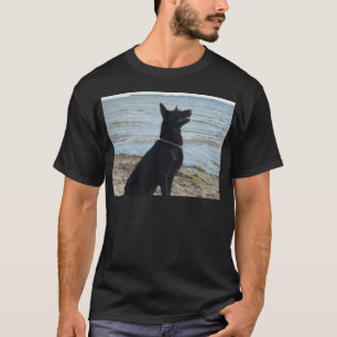 Lacquer Black German Shepherd T-shirt