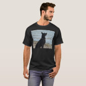 Lacquer Black German Shepherd T-shirt (Voorkant volledig)