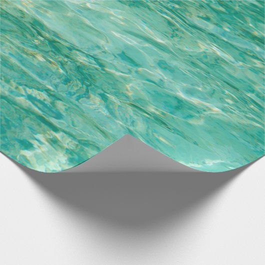 Lacquer zee wateroceaan cadeaupapier (Hoek)