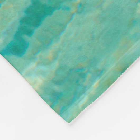 Lacquer zee wateroceaan fleece deken (Hoek)