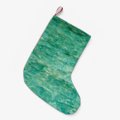 Lacquer zee wateroceaan kleine kerstsok (Voorkant (Hangend))