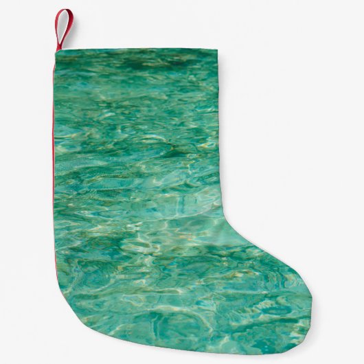 Lacquer zee wateroceaan kleine kerstsok (Voorkant)