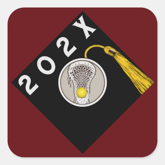 Lacrosse 2025 vierkante sticker (Voorkant)