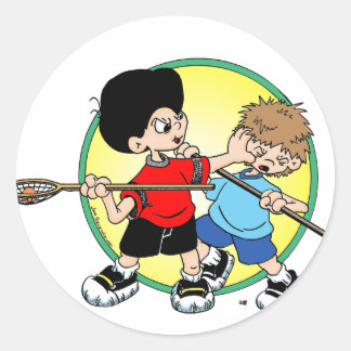 Lacrosse #2 ronde sticker