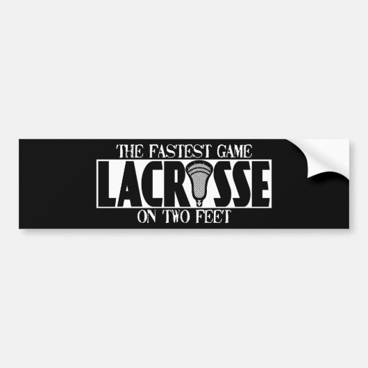 Lacrosse A Fastest Bumpersticker (Voorkant)