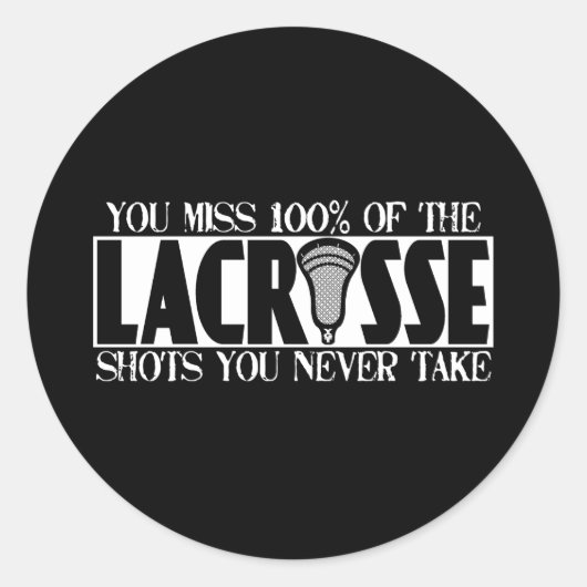Lacrosse A NeverShoot Sticker (Voorkant)