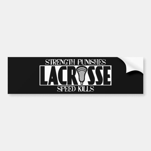 Lacrosse A StrengthPunish Bumpersticker (Voorkant)