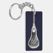 Lacrosse Aandenken Acrylaat Sleutelhanger (Voorkant Links)