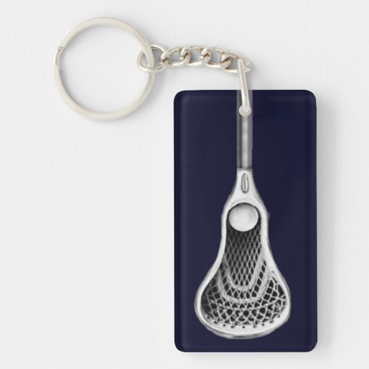 Lacrosse Aandenken Acrylaat Sleutelhanger (Voorkant)