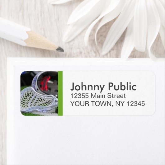 Lacrosse aangepaste Adresetiketten Etiket (Insitu)