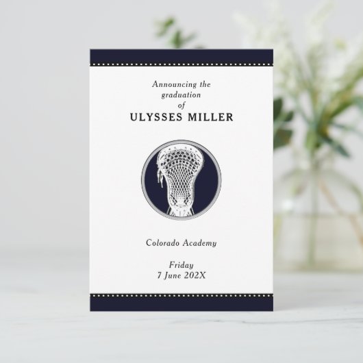 Lacrosse Aankondiging (Staand voorkant)