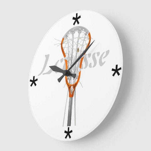 Lacrosse Afbeelding - Aangepaste wandklok (Hoek)