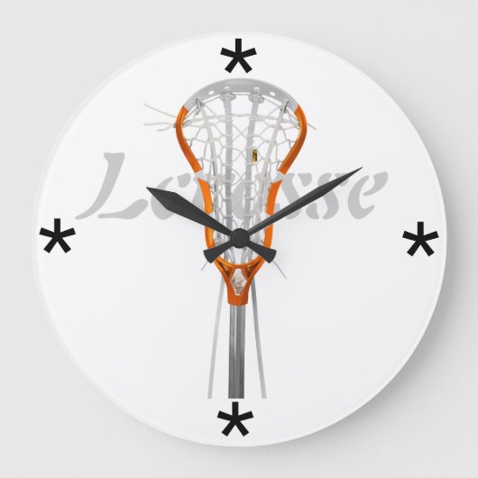 Lacrosse Afbeelding - Aangepaste wandklok (Voorkant)