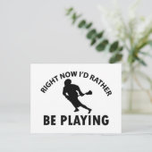 lacrosse afspelen briefkaart (Staand voorkant)