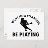 lacrosse afspelen briefkaart (Voorkant / Achterkant)