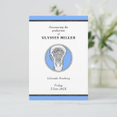 Lacrosse Afstuderen Aankondiging (Staand voorkant)
