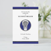 Lacrosse Afstuderen Aankondiging (Staand voorkant)