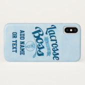 Lacrosse als een baas Case-Mate iPhone case (Achterkant (horizontaal))