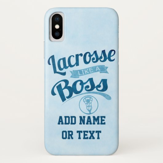 Lacrosse als een baas Case-Mate iPhone case (Achterkant)