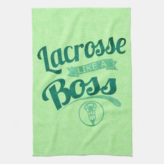 Lacrosse als een baas theedoek (Verticaal)