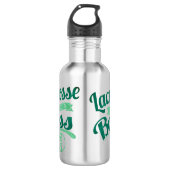 Lacrosse als een baas waterfles  (Voorkant)