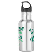 Lacrosse als een baas waterfles  (Achterkant)