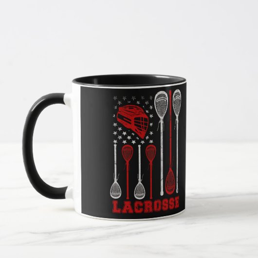 Lacrosse American Flag Lax Sport Mok (Links)