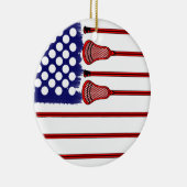 Lacrosse Americas Game Keramisch Ornament (Rechts)