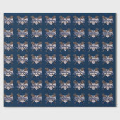 Lacrosse Americas Original Sport Heart Flag Cadeaupapier (Vlak)