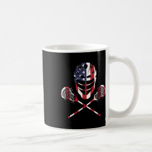Lacrosse Amerikaanse Vlag Lax Helm Sticks 4 juli Koffiemok