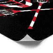 Lacrosse Amerikaanse Vlag Lax Helm Sticks 4 juli Poster (Hoek)