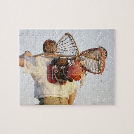 Lacrosse apparatuur legpuzzel (Horizontaal)