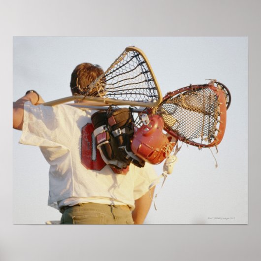 Lacrosse apparatuur poster (Voorkant)
