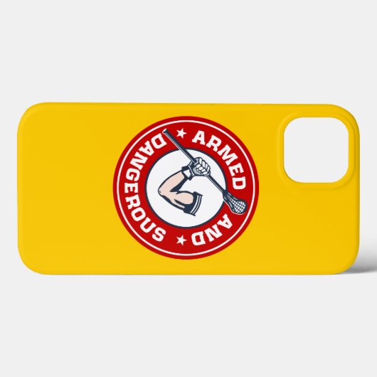 Lacrosse Armed en Dangerous iPhone 6 hoesje (Achterkant (horizontaal))